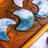 Moss Agate Moon