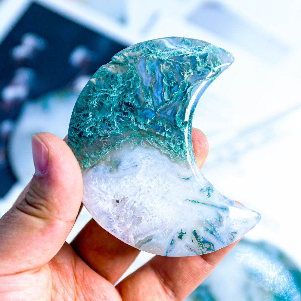 Moss Agate Moon