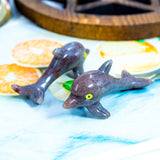 Crystal Dolphins With Eyes