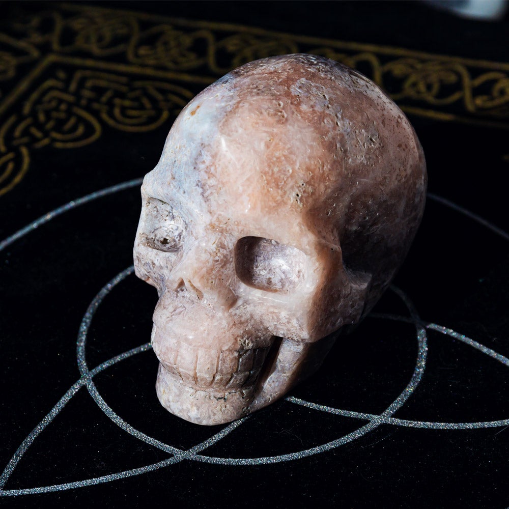 4'' Pink Amethyst Skull