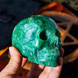 Green Strawberrry Quartz Skull