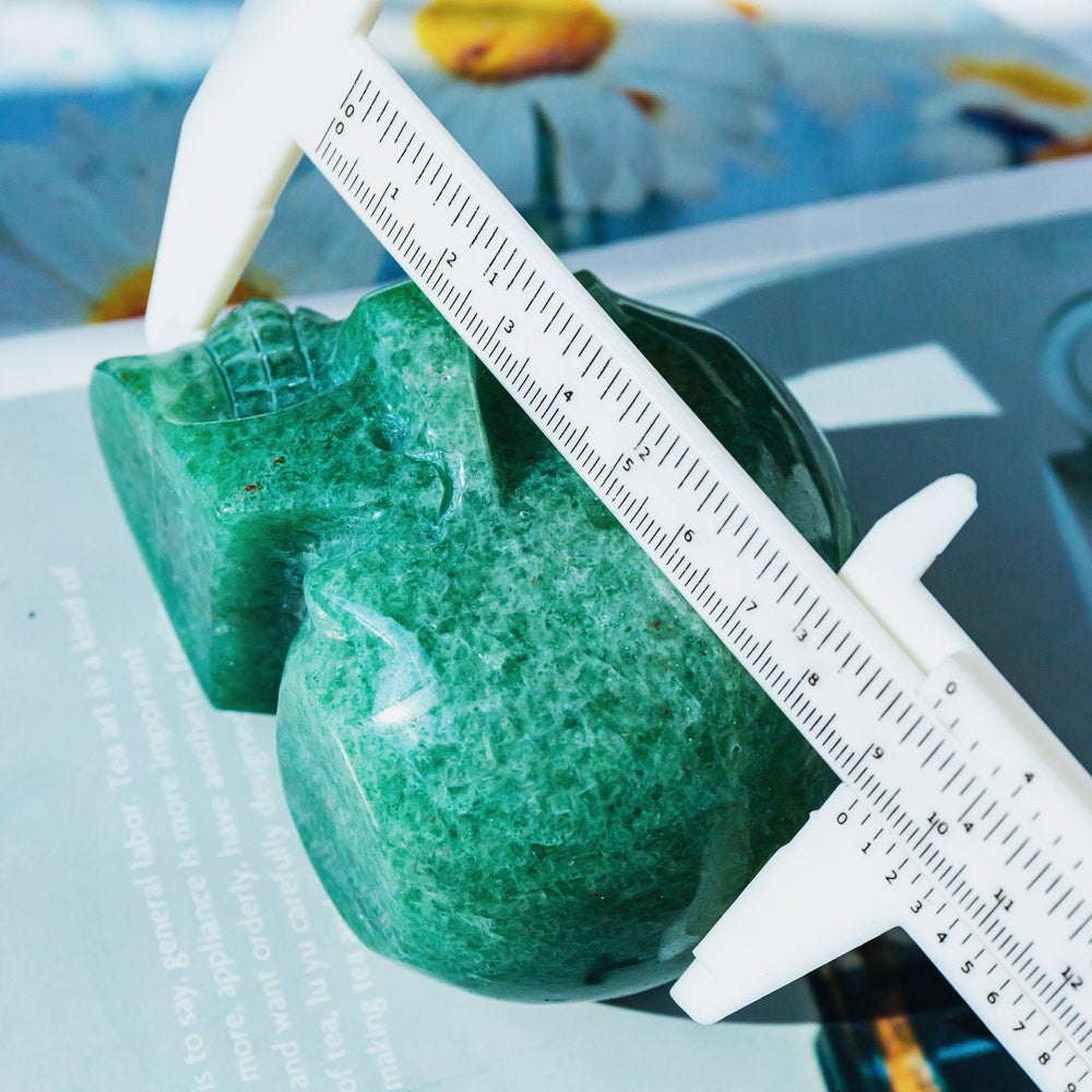 Green Strawberrry Quartz Skull