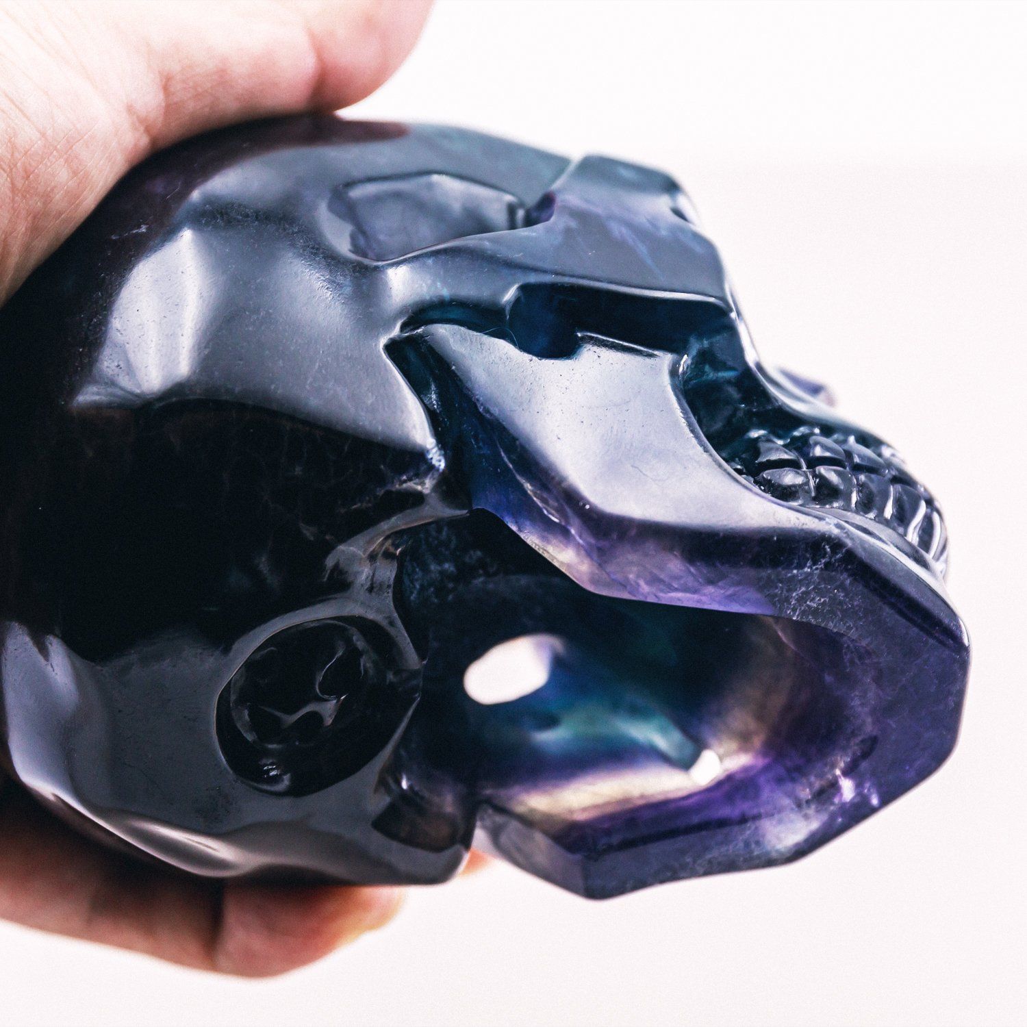 Rainbow Fluorite Skull
