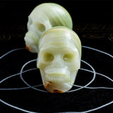 Pistachio Onyx Skull