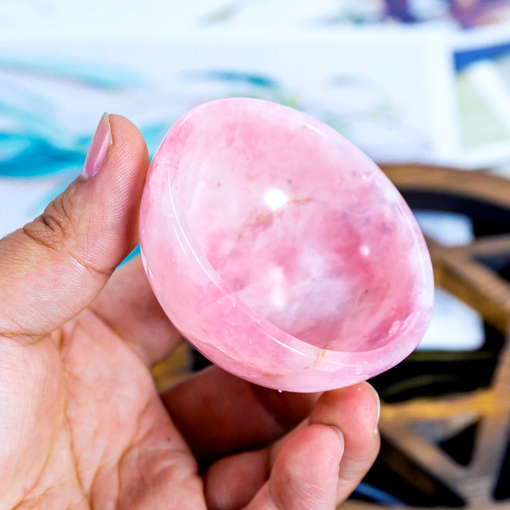 Rose quartz small cup