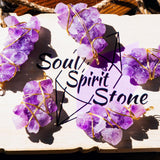 Amethyst cluster pendant