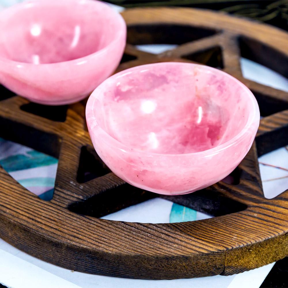 Rose quartz small cup
