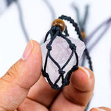Raw crystal necklace