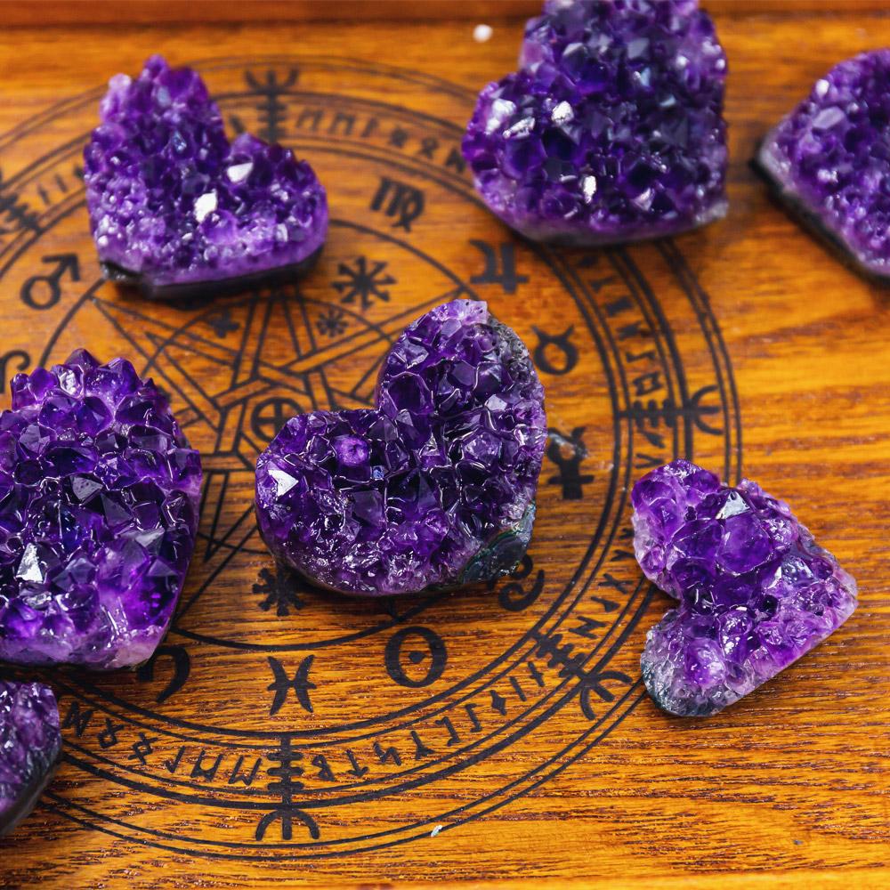 Amethyst Heart Cluster