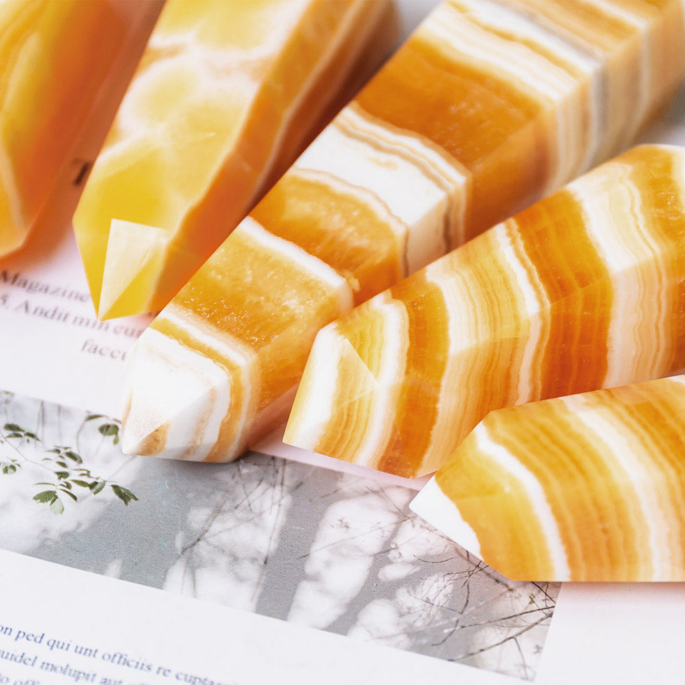 Orange Calcite Tower