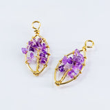 Amethyst cluster pendant