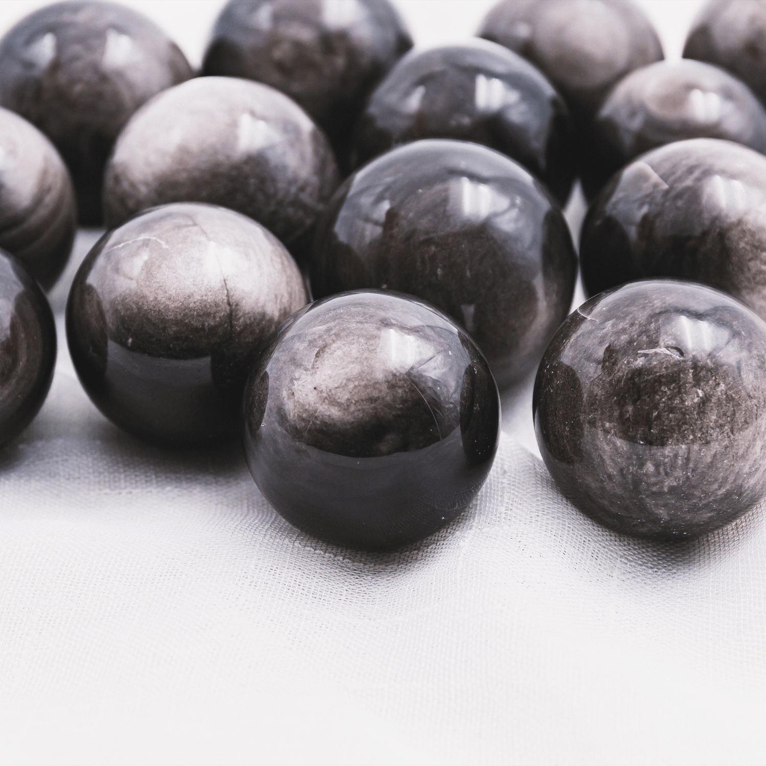 Sliver Obsidian Sphere