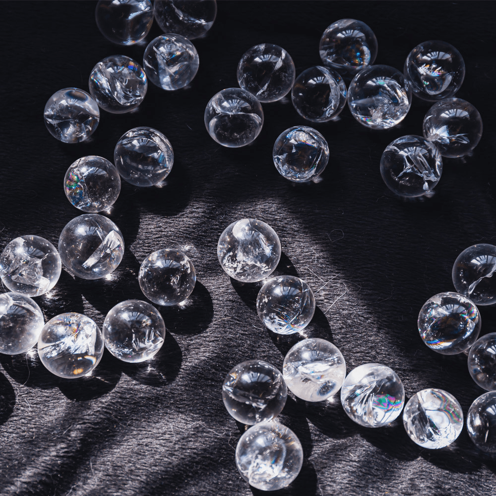 Rainbow Clear Quartz Small Sphere