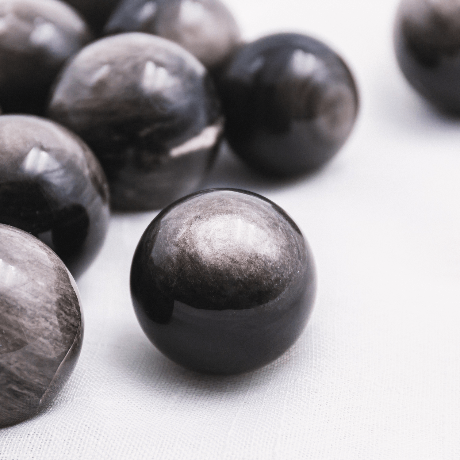 Sliver Obsidian Sphere