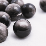 Sliver Obsidian Sphere