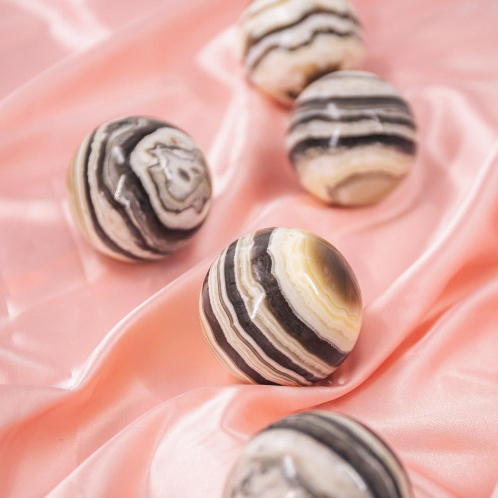 Zebra Calcite Crystal Ball