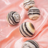 Zebra Calcite Crystal Ball