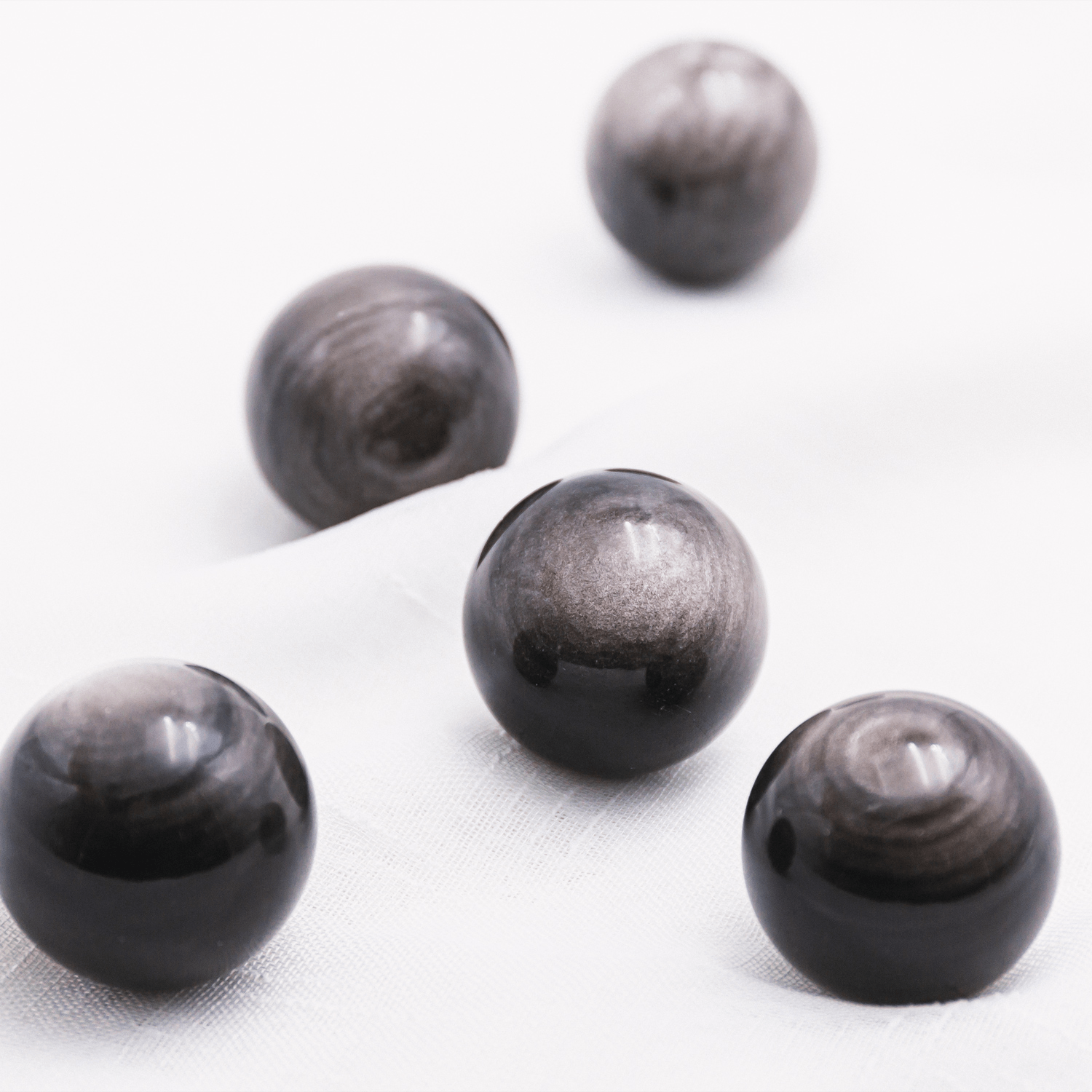 Sliver Obsidian Sphere