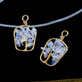 Clear quartz cluster pendant