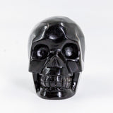 Sliver Sheen Obsidian Skull