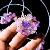 Amethyst cluster pendant