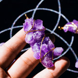 Amethyst cluster pendant
