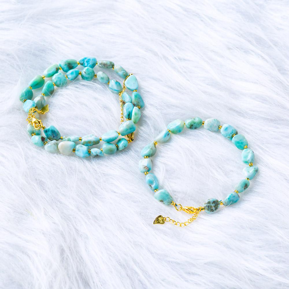 ¡¾Chips Bracelet ¡¿Larimar