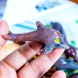 Crystal Dolphins With Eyes