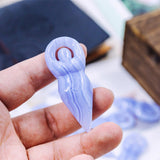 Blue lace agate goddess