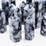 Snowflake obsidain point