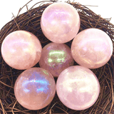 Angel Aura Rose Quartz Sphere