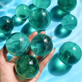 Green Fluorite Spheres